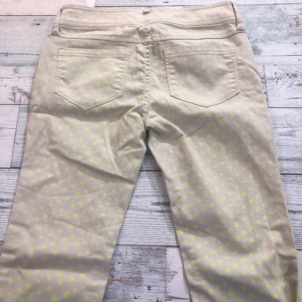 SO Tan and Neon Polka Dot Skinny Jeans Size 0 - Picture 6 of 9